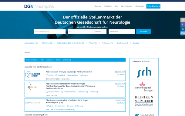 DGN Neurojobs  website