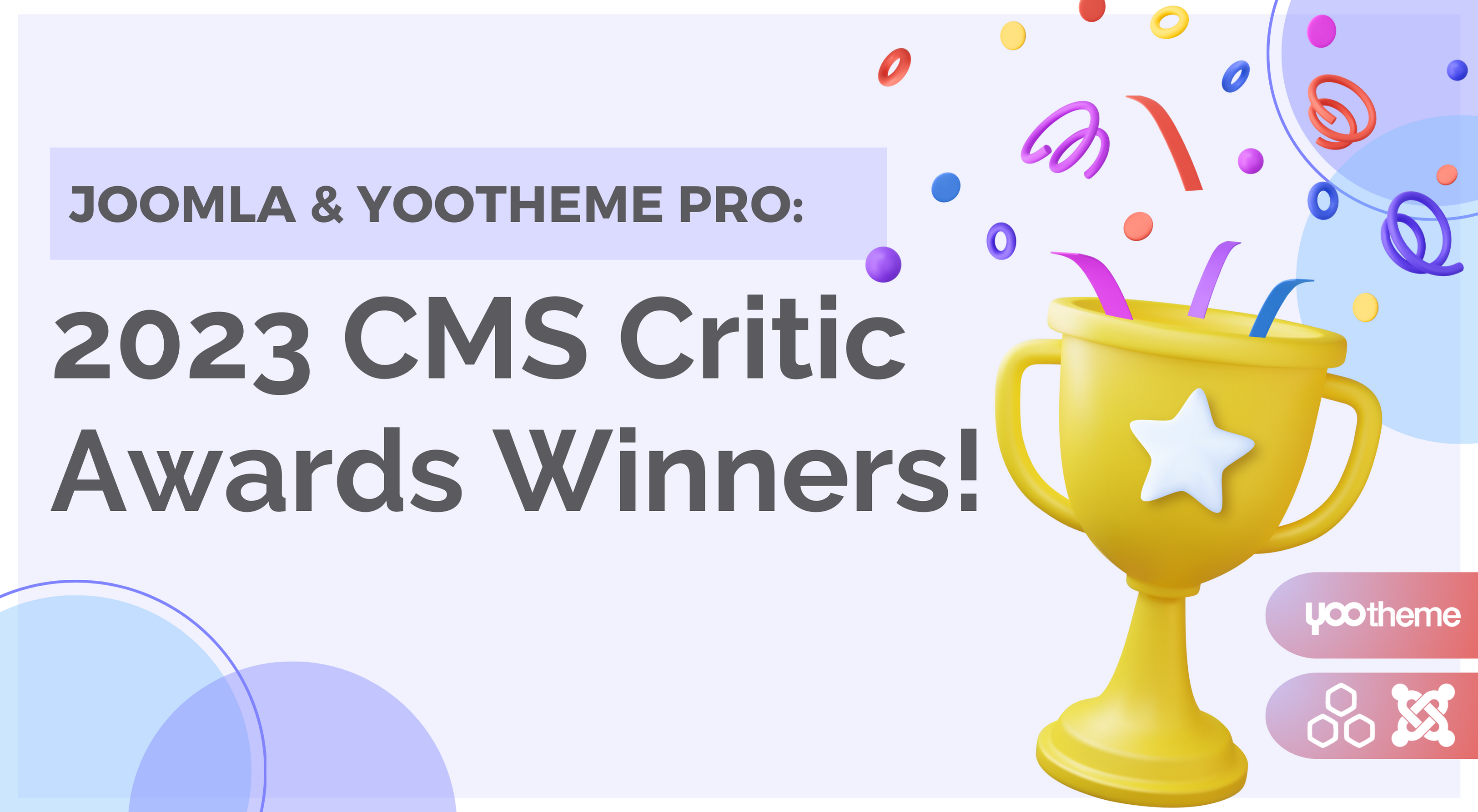 Joomla and YOOtheme are the Winners of the 2023 CMS Critic People’s Choice Awards!