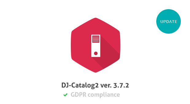 DJ-Catalog2 3.7.2 version brings GDPR compliance, discount coupons, new extra field