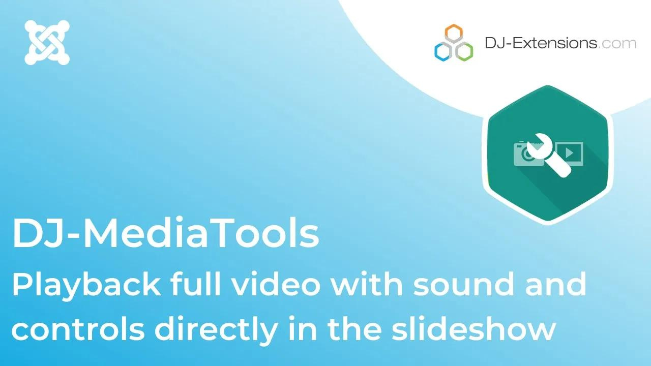Dj-MediaTools Video Tutorial Playback full video with sound and controls directly in the slideshow