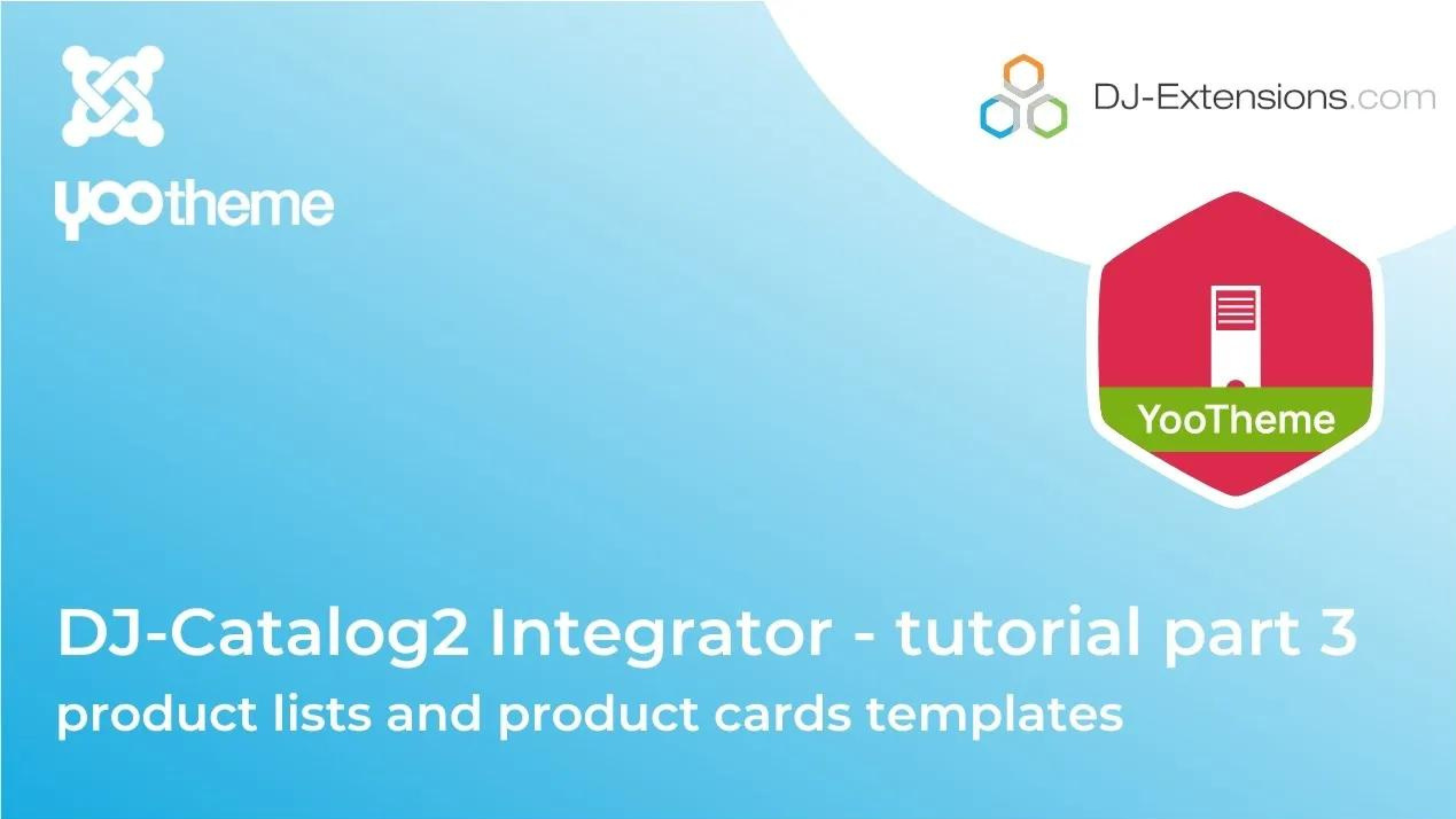 Dj-Catalog2 YOOTheme PRO Integrator product lists and product cards templates tutorial